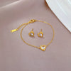 Titanium Steel Constellation Gold Inlaid Compact Bracelet For Women