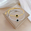 Titanium Steel Constellation Gold Inlaid Women's Bracelet