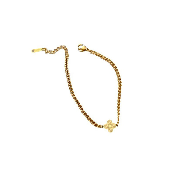 Titanium Steel Constellation Pattern Gold Inlaid Chain Bracelet For Women