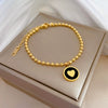 Titanium Steel Constellation Pattern Gold Inlaid Normcore Chain Bracelet Unisex