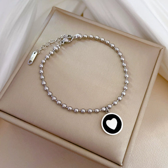 Titanium Steel Constellation Pattern Gold Inlaid Normcore Chain Bracelet Unisex