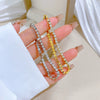 Titanium Steel Constellation Pattern Zircon Inlaid Gold Bracelet For Women And Unisex