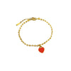 Titanium Steel Constellation Round Bead Bracelet For Women Gold Inlaid