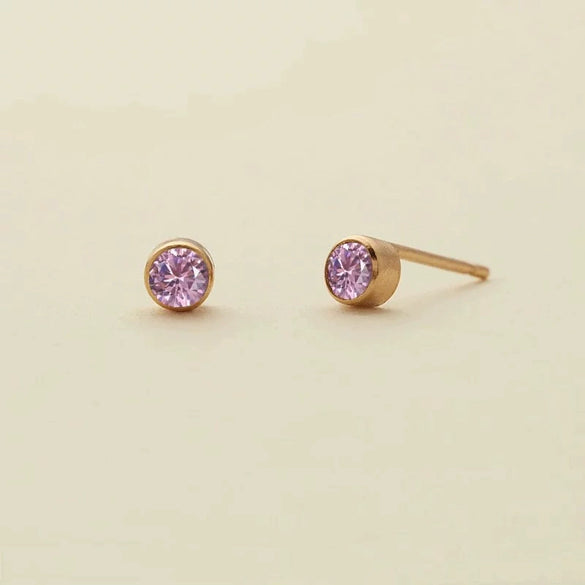 Titanium Steel Constellation Zircon Earrings