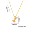 Titanium Steel Copper 18K Gold Plated Casual Simple Style Inlay Letter Zircon Pendant Necklace