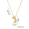 Titanium Steel Copper 18K Gold Plated Casual Simple Style Inlay Letter Zircon Pendant Necklace