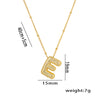 Titanium Steel Copper 18K Gold Plated Casual Simple Style Inlay Letter Zircon Pendant Necklace