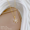 Titanium Steel Copper Geometric Microinlaid Diamond Necklace Unisex