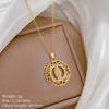 Titanium Steel Copper Geometric Microinlaid Diamond Necklace Unisex
