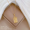 Titanium Steel Copper Geometric Microinlaid Diamond Necklace Unisex