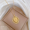 Titanium Steel Copper Geometric Microinlaid Diamond Necklace Unisex