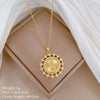 Titanium Steel Copper Geometric Microinlaid Diamond Necklace Unisex