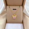 Titanium Steel Copper Microinlaid Real Gold Plating Geometric Style Unisex Necklace