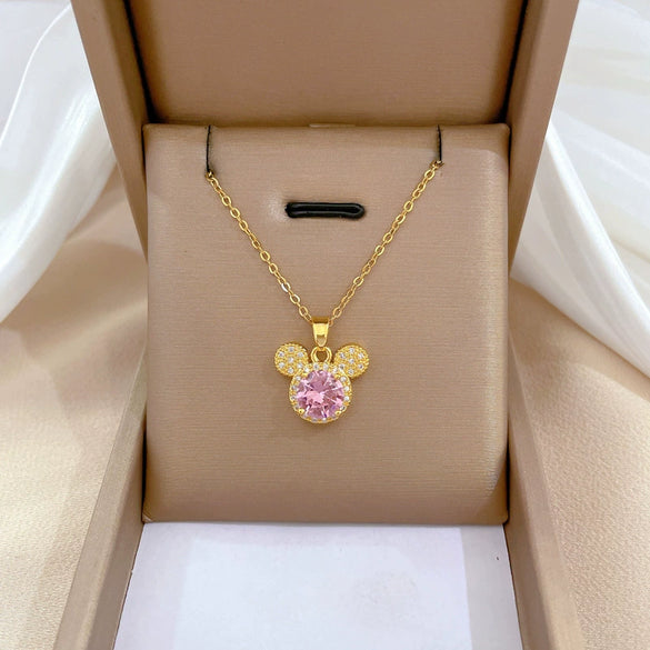 Titanium Steel Copper Microinlaid Real Gold Plating Geometric Style Unisex Necklace