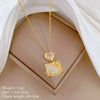 Titanium Steel Copper Microinlaid Real Gold Plating Geometric Style Unisex Necklace