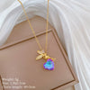 Titanium Steel Copper Microinlaid Real Gold Plating Geometric Style Unisex Necklace