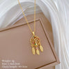 Titanium Steel Copper Microinlaid Real Gold Plating Geometric Style Unisex Necklace
