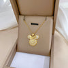 Titanium Steel Copper Microinlaid Real Gold Plating Geometric Style Unisex Necklace