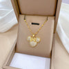 Titanium Steel Copper Microinlaid Real Gold Plating Geometric Style Unisex Necklace