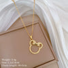 Titanium Steel Copper Microinlaid Real Gold Plating Geometric Style Unisex Necklace