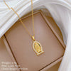 Titanium Steel Copper Microinlaid Real Gold Plating Geometric Style Unisex Necklace