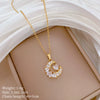Titanium Steel Copper Microinlaid Real Gold Plating Geometric Style Unisex Necklace