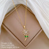 Titanium Steel Copper Microinlaid Real Gold Plating Geometric Style Unisex Necklace