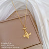 Titanium Steel Copper Microinlaid Real Gold Plating Geometric Style Unisex Necklace