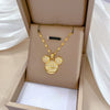 Titanium Steel Copper Microinlaid Real Gold Plating Geometric Style Unisex Necklace