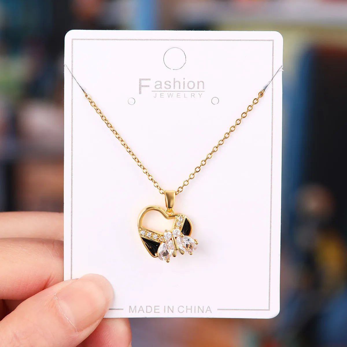 Titanium Steel Copper Simple Style Plating Flower Pendant Necklace