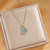 Titanium Steel Cross Chain Women's Minimalist Opal Planet Series Pendant Necklace With Electroplating Design
