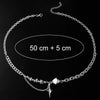 Titanium Steel Cross Clavicle Chain Jewelry With Geometric Pattern And Electroplating Design Unisex
