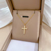 Titanium Steel Cross Geometric Fashion Electroplated Unisex Necklace
