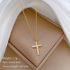 Titanium Steel Cross Geometric Fashion Electroplated Unisex Necklace