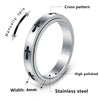 Titanium Steel Crossshaped Rotatable Stressreducing Ring With Animal And Zodiac Styling And Seiko Design For Women