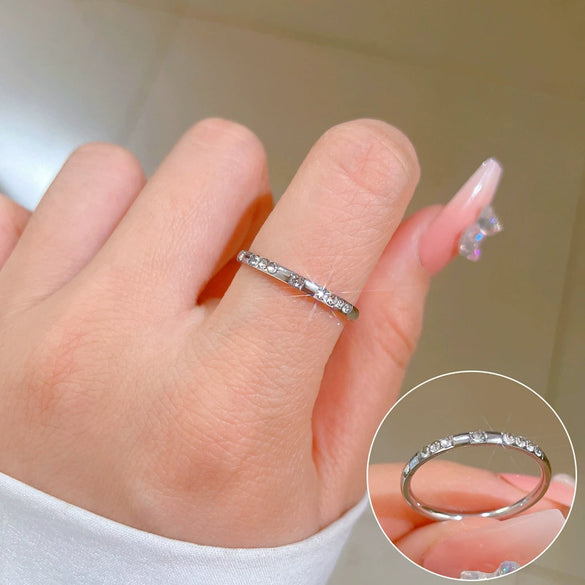 Titanium Steel Crown Pattern Minimalist Style Polished Unisex Ring