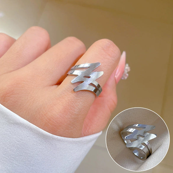 Titanium Steel Crown Pattern Minimalist Style Polished Unisex Ring