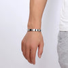 Titanium Steel Cshaped Open Bracelet Polished Glossy Simple Fashion Bangle For Couples