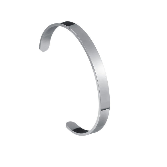 Titanium Steel Cshaped Open Bracelet Vacuum Plating Jewelry