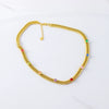 Titanium Steel Cuban Chain Necklace With Geometric Pattern Electroplated For Women
