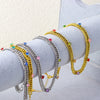 Titanium Steel Cuban Chain Necklace With Geometric Pattern Electroplated For Women
