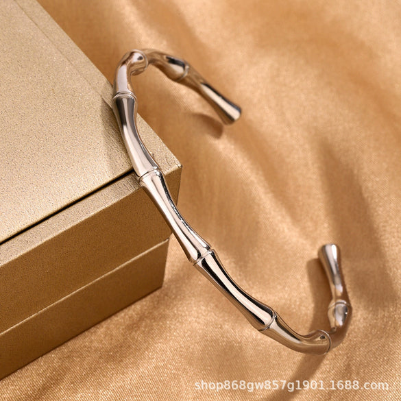 Titanium Steel Diamond Bracelet For Female Fashion Simple With Polishing