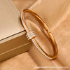 Titanium Steel Diamond Bracelet For Female Fashion Simple With Polishing