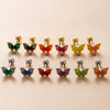 Titanium Steel Ear Nail With Insect Pattern And Dripping Glue Process For Women