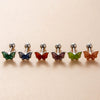 Titanium Steel Ear Nail With Insect Pattern And Dripping Glue Process For Women