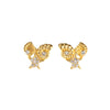 Titanium Steel Earrings Shell Stars Electroplating Casual Style For Women