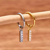 Titanium Steel Earrings With Star Shape Heart Shape Bow Pattern Electroplating Style