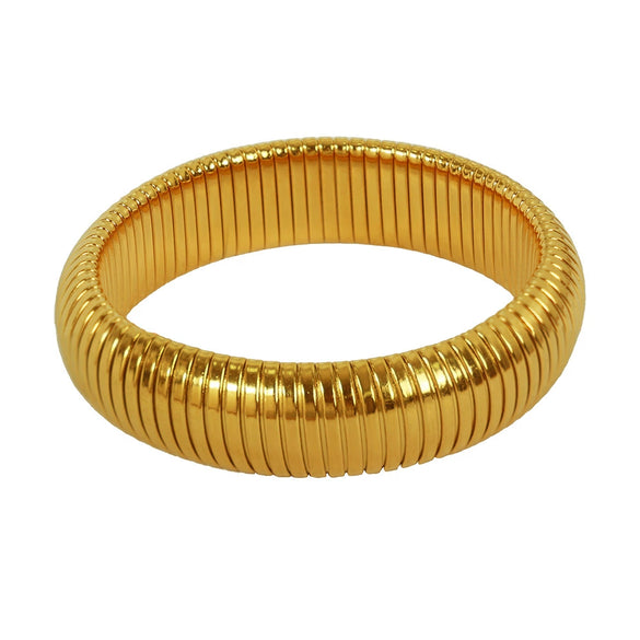316L Stainless Steel Electroplated Fashion Geometric Elastic Bracelet