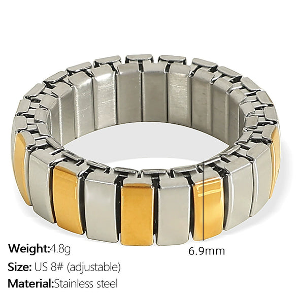 316L Stainless Steel Electroplated Ins Style Geometric Diamond Bracelet For Women