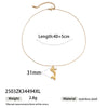 Titanium Steel Electroplated Jewelry Set For Women Including Necklace Earrings And Ring